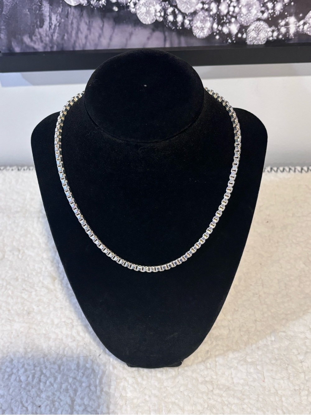 Silver Box Chain Necklace